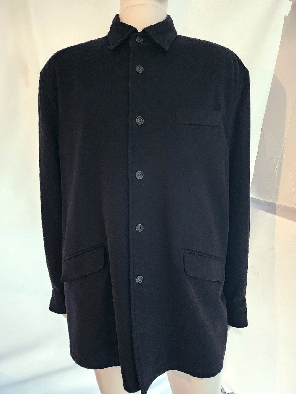 Façonnable Men’s Classic Car Coat – Size XL